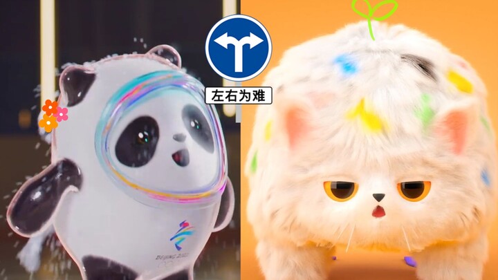 抱歉了冰墩墩，可它是猫猫耶【垮脸小猫/俄罗斯队吉祥物】