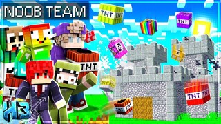 NoobTeam Tổ Chức CUỘC THI PHÁ HỦY MỌI CÔNG TRÌNH BẰNG TNT Trong MINECRAFT! | #13 - MINI GAME