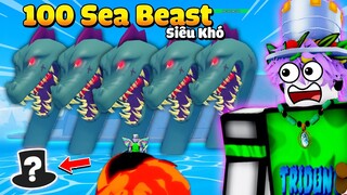 Tôi Cố Gắng "Đánh Bại" 100 SEA BEAST Trong 24H Blox Fruit Và Tìm 3 ĐẢO BÍ ẨN Nhưng...