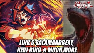 New Link 5 Salamangreat, New Dinosaur, & Much More For Yu-Gi-Oh!