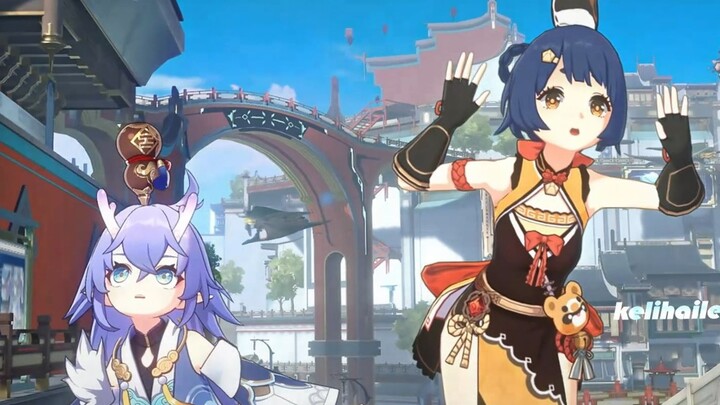 When Genshin Impact characters come to the Star Railway~