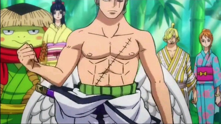 Zoro disuruh motong bambu malah motong tebing 😄 - ahead of zoro other samurai look like trash 😄