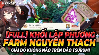 Giải Không Não Tất Cả Khối Lập Phương Đảo Tsurumi & Thành Tựu Ẩn Gia Phả Lôi Điểu Genshin Impact 2.2