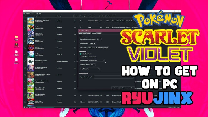 How to get Pokémon Scarlet and Violet on PC (XCI/NSP)