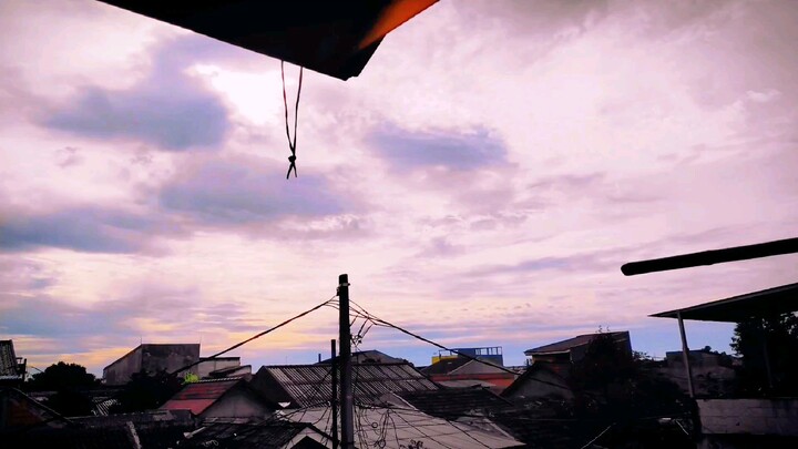 Indahnya langit setelah hujan