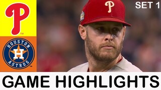 Philadelphia Phillies vs. Houston Astros (10/29/22) WORLD SERIES Game 2| MLB Highlights (Set 1 )