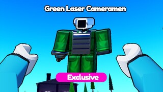 AKU DAPAT *GREEN LASER CAMERAMAN* Update Part 2 - Roblox Toilet Tower Defense