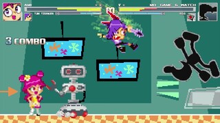 AN Mugen Request #2122: Ami & Yumi VS Mr. Game & Watch & R.O.B.