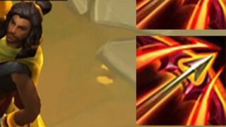 Skill triggers split arrows! The real gameplay of Akshan.