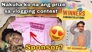 NANALO AKO SA VLOGGING CONTEST NA SINASALIHAN KO ( MAY NAGBIGAY DIN NG T-SHIRT)