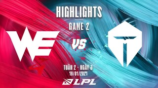 [Highlights] WE vs TES - Game 2 | Tuần 2 Ngày 3 | LPL Mùa Xuân 2022