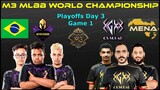 KEYD STARS Vs GX SQUAD [GAME 1]| M3 MLBB World Championship 2021 | Playoffs Day 3