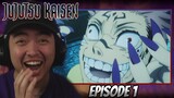 MY FIRST TIME WATCHING JUJUTSU KAISEN! || JJK Episode 1 Reaction