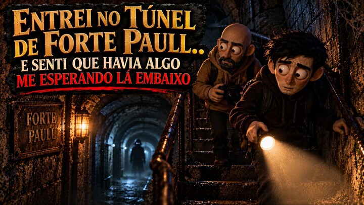 Entrei no túnel do Forte Paull e senti que havia algo me esperando lá embaixo! 👀😰
