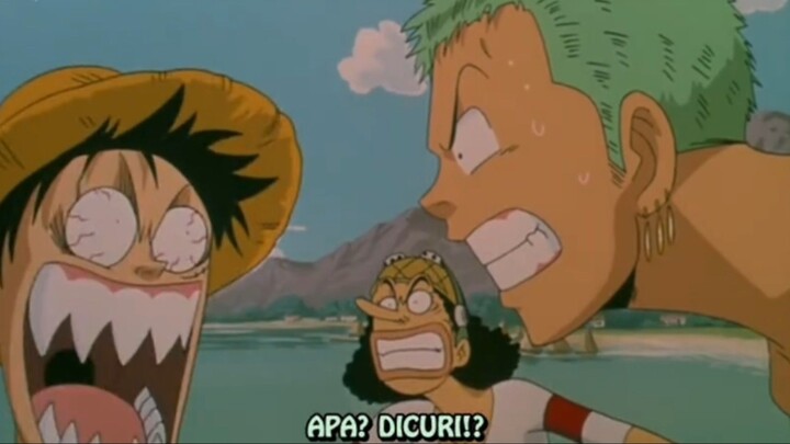 Momen Kapal Mugiwara Diculik si Luffy Baka Gak Sadar😭😂