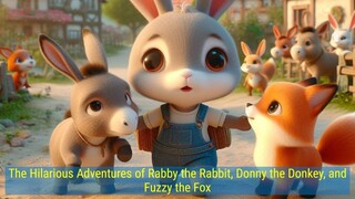 The Hilarious Adventures of Rabby the Rabbit, Donny the Donkey, and Fuzzy the Fox - Children Story