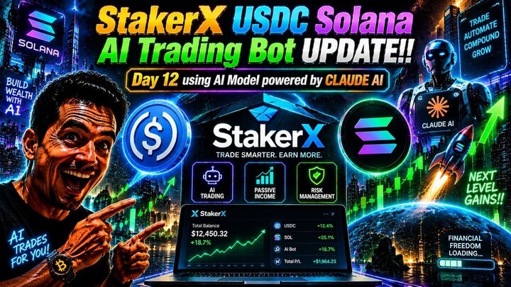 StakerX USDC Solana AI Trading Bot Update!! The Power Of Claude AI #stakerx