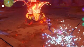 [Genshin Impact] Skill tersembunyi Keqing double e diikuti oleh Denglong Wuhou Wushuang Fire menghil