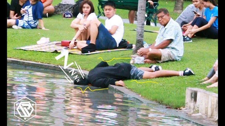 แกล้งหลับ!!! ในที่สาธารณะ (sleeping prank) RAMER EP.25