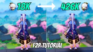 C0 Ayaka 18K To 426K F2P Nuke Tutorial [Genshin Impact]