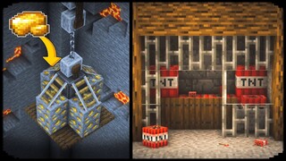 Minecraft: 10+ GOLD MINE Hacks and Ideas