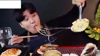 Bào Ngư nướng, Sò Điệp nướng phomai,Thịt bò nướng than #mukbang #ASMR
