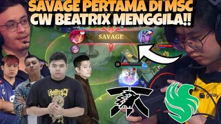 GILA WOIIII ONIC CW SAVAGE DI FIRST MATCH !!! WAH BENER2 GILA INI FNATIC ONIC COY !!! MSC 2024 DAY 1