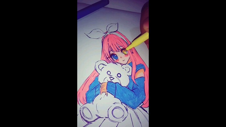 sketsa anime