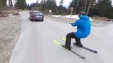 [Sports] Ski + Bicycle | Racing in the Snow | First Person