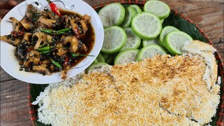 Cơm cháy kho quẹt bầu luộc - Bin Đen Miền Tây # 201