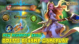 Gameplay Odette Revamped , Insane Damage - Mobile Legends Bang Bang