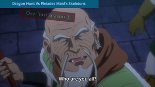 Empire's Invaders Vs Pleiades Maid's Summoned Skeletons | Overlord Season 3 Episode 7