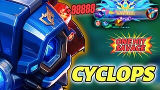 SAVAGE !! BUILD CYCLOPS TERSAKIT TERBARU MOBILE LEGENDS ONE HIT