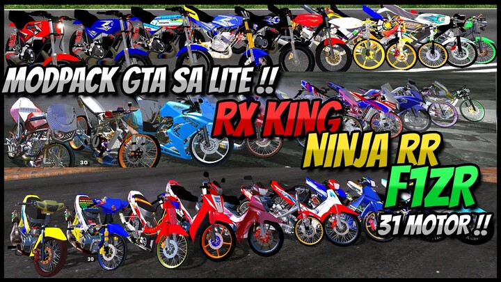 COMING SOON ❗❗ MOD DRAG 2 TAK RX KING , F1ZR , NINJA RR GTA SA LITE TERBARU 2023 // 31 MOTOR 😱