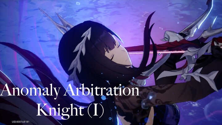 Anomaly Arbitration Knight (I) with Acheron, Hysilens, Tribbie, and Aventurine ("Kaida")