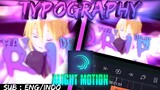 Tutorial Typography AMV Alight Motion Shake, 3d Camera Movement