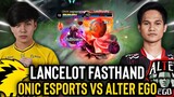 ONIC ESPORTS vs ALTER EGO IN RANK GAME | Lancelot FastHand Combo