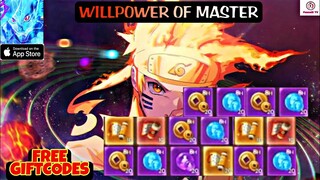 Willpower of Master Gameplay - All Giftcodes - Naruto RPG Game iOS