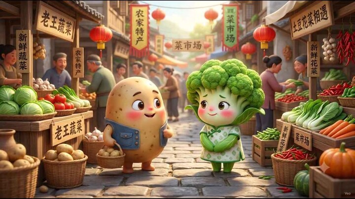 《土豆与花椰菜的甜蜜爱情》 ❤️