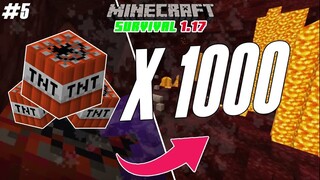 TÔI CHO NỔ 1000 TNT DƯỚI NETHER TÌM NETHERITE TRONG MINECRAFT SINH TỒN _ SURVIVA