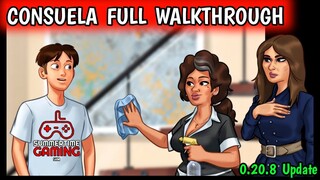 CONSUELA FULL WALKTHROUGH 🔥 SUMMERTIME SAGA 0.20.8 UPDATE 🔥 CONSUELA SUMMERTIME GUIDE