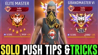 Road To Grandmaster✅ Solo Wins Top 1 Player | Solo rank push tips and tricks #rankpush
