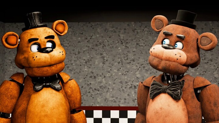 When the FNAF 1 original classic group and the movie classic group meet