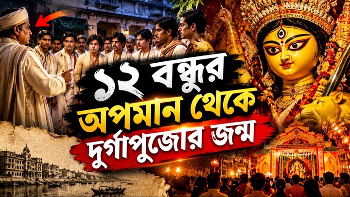 বারোয়ারি পুজোর জন্ম: ১২ বন্ধুর অপমান থেকে উৎসব