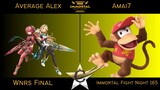 Immortal Fight Night 165 Wnrs Final - Average Alex (Pyra) vs Amai7 (Diddy Kong) - SSBU