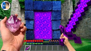 Minecraft in Real Life POV - REALISTIC NETHER PORTAL in Realistic Minecraft Real POV #skreeper