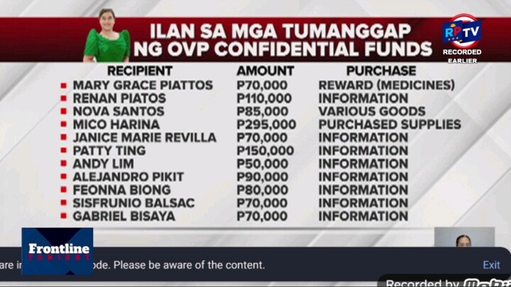 RPTV HD FRONTLINE TONIGHT (Delayed Telecast)