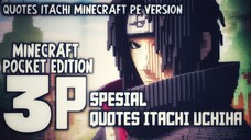 QUOTES ITACHI UCHIHA MINECRAFT VERSION