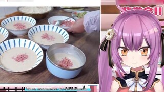 The Japanese dragon girl looked at the iron pan fried rice noodles and exclaimed that it smelled so 