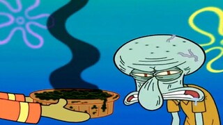 Safety hazard of home appliances: Squidward did not turn off the gas when he went out, and the house